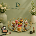 Luxury Gold Mirror Serving Tray