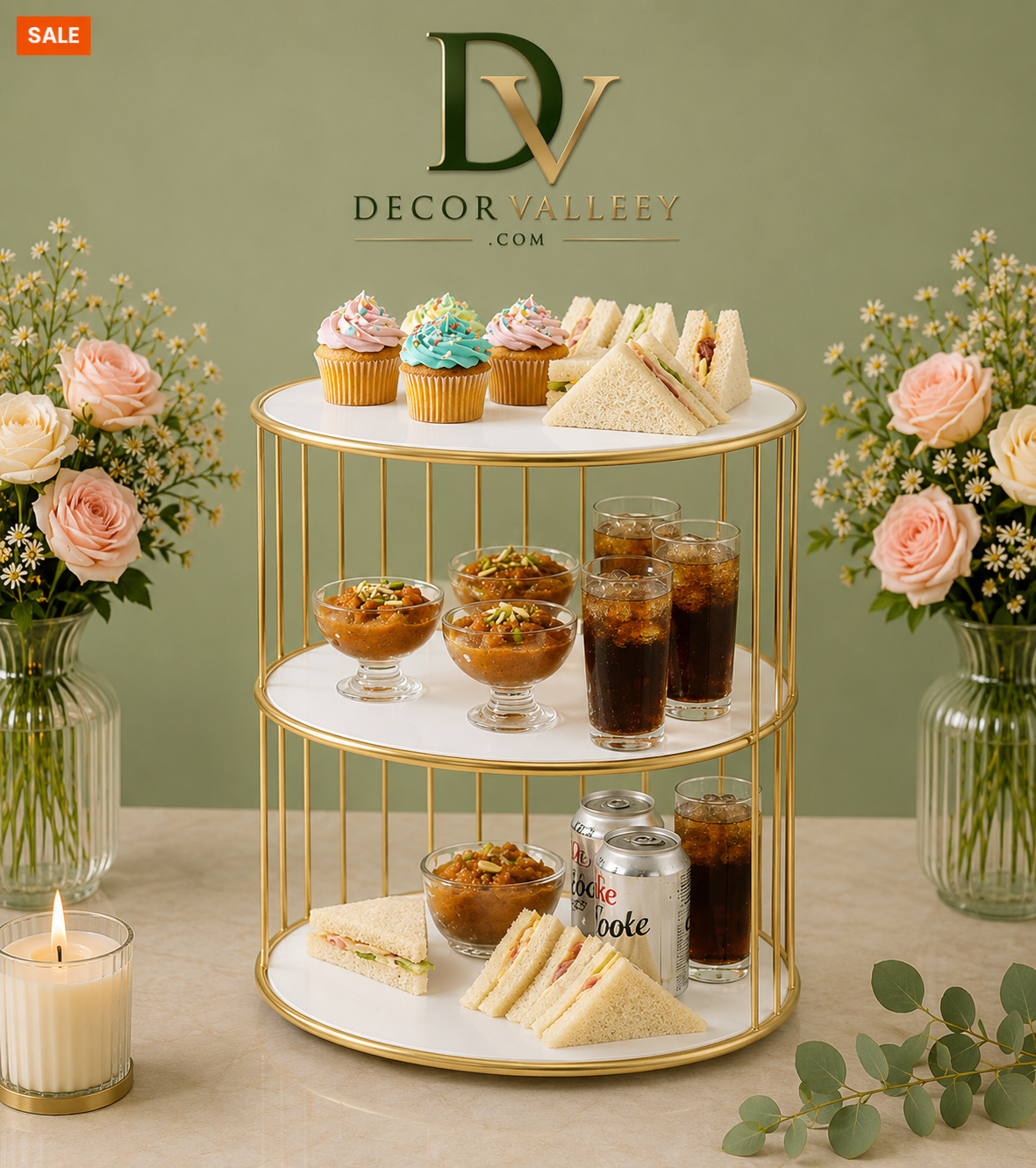 Luxury 3-Tier Serving & Display Stand