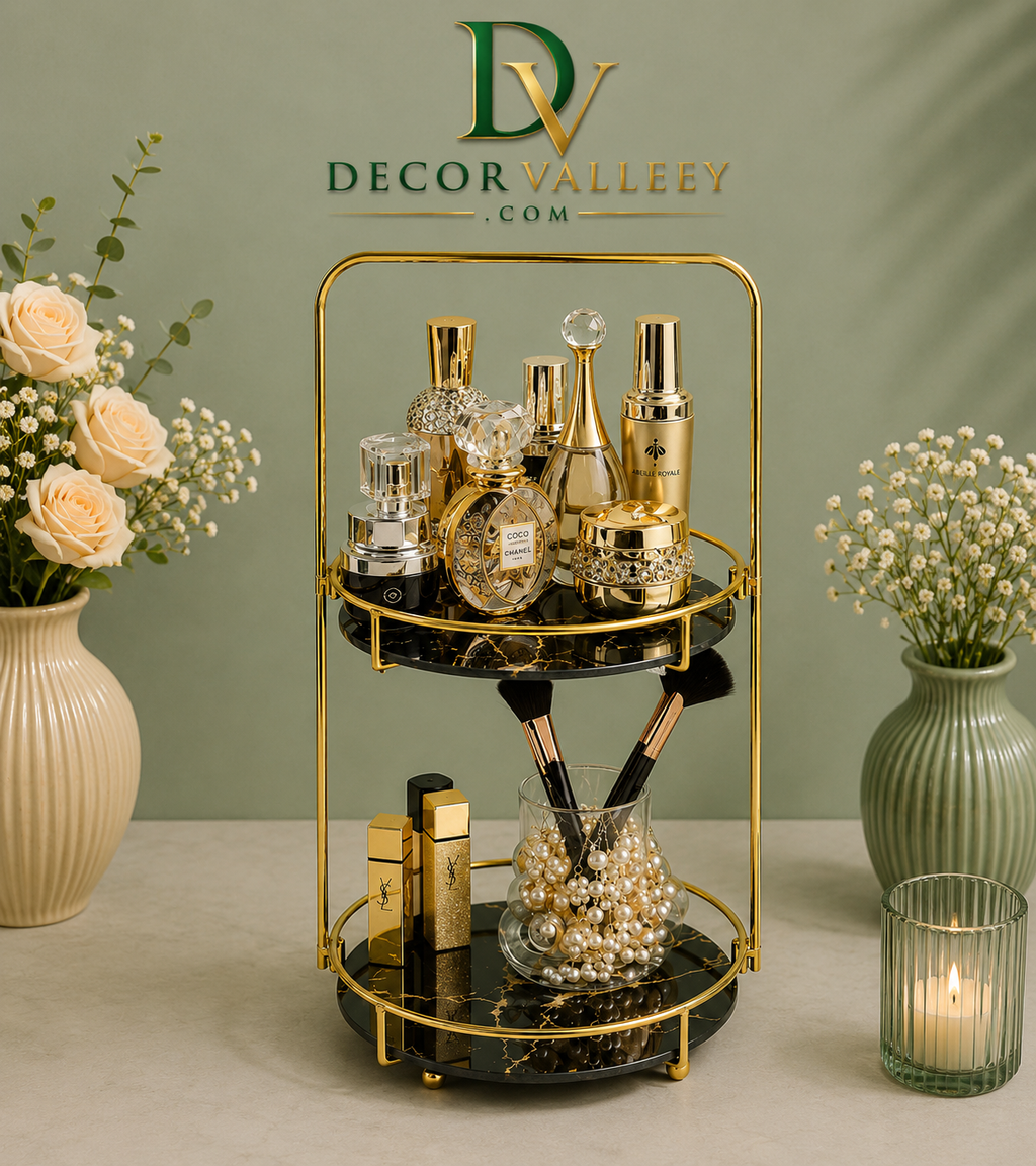 Luxury 2-Tier Perfume & Makeup Organizer