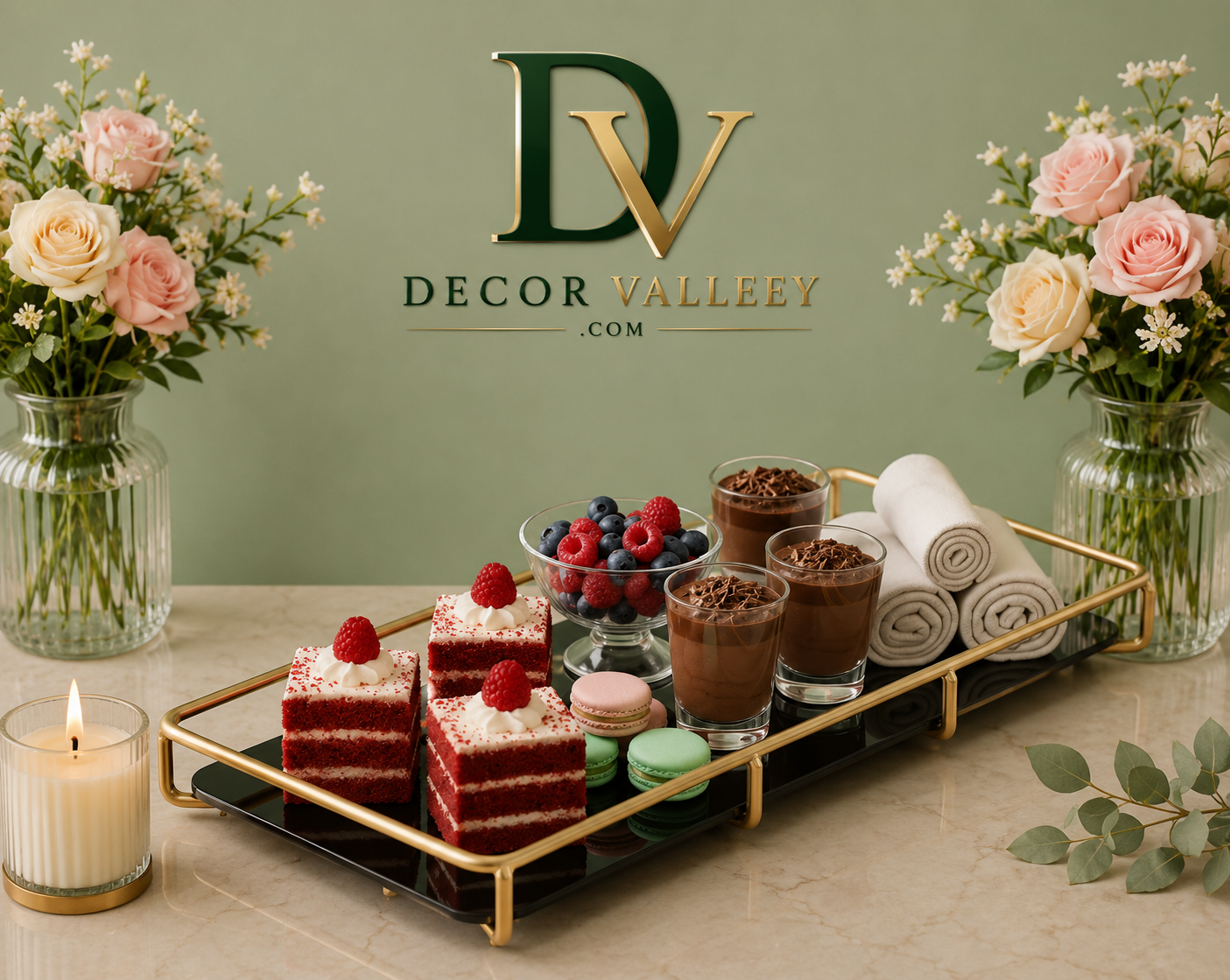 Premium Vanity & Serving Tray