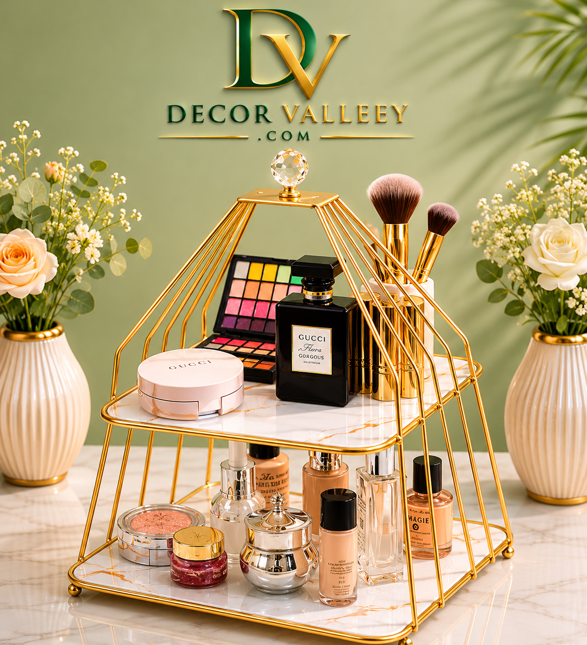 2 Tier Cosmetic Storage Rack