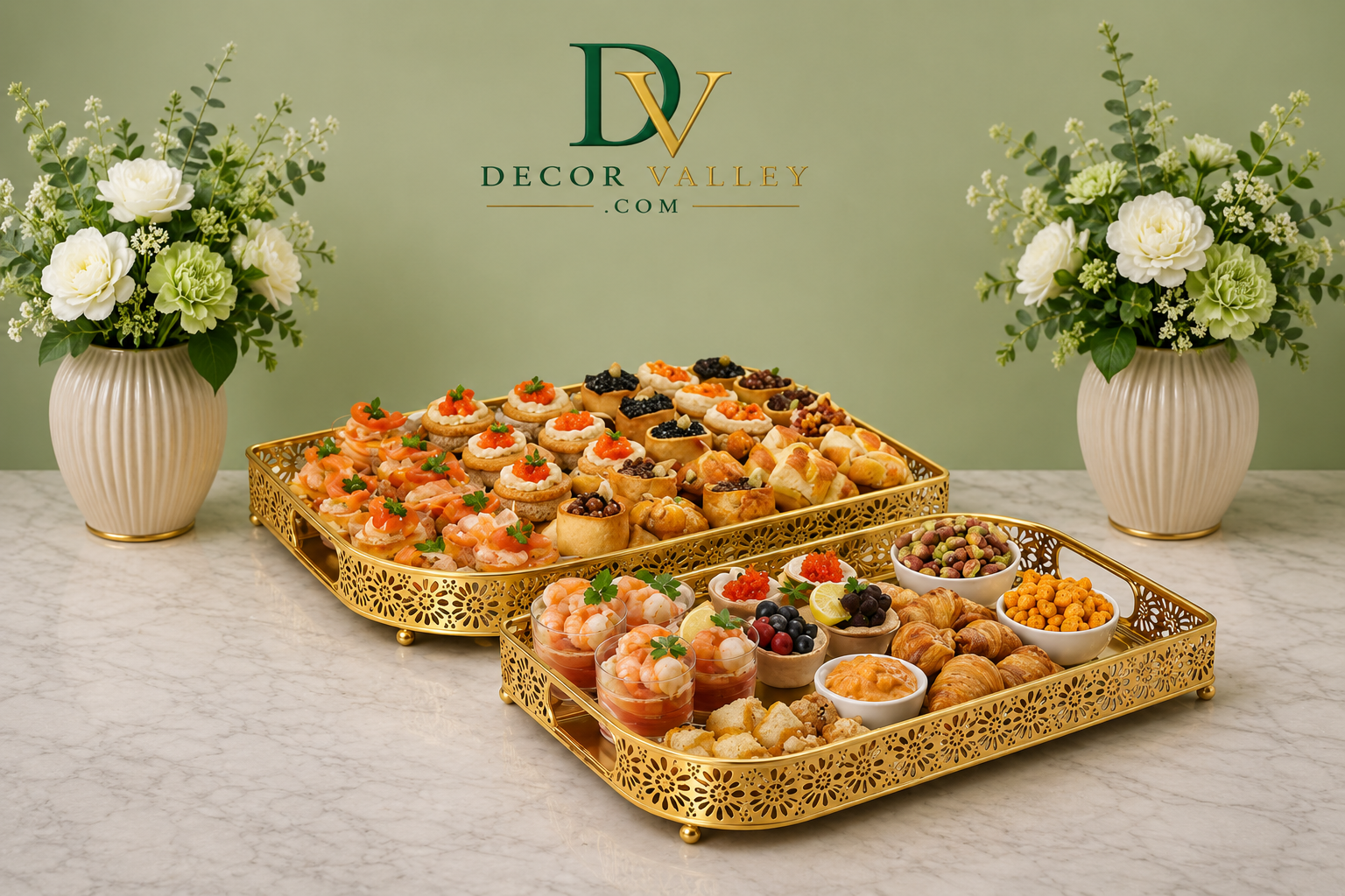 Decorative Serving & Vanity Organizer
