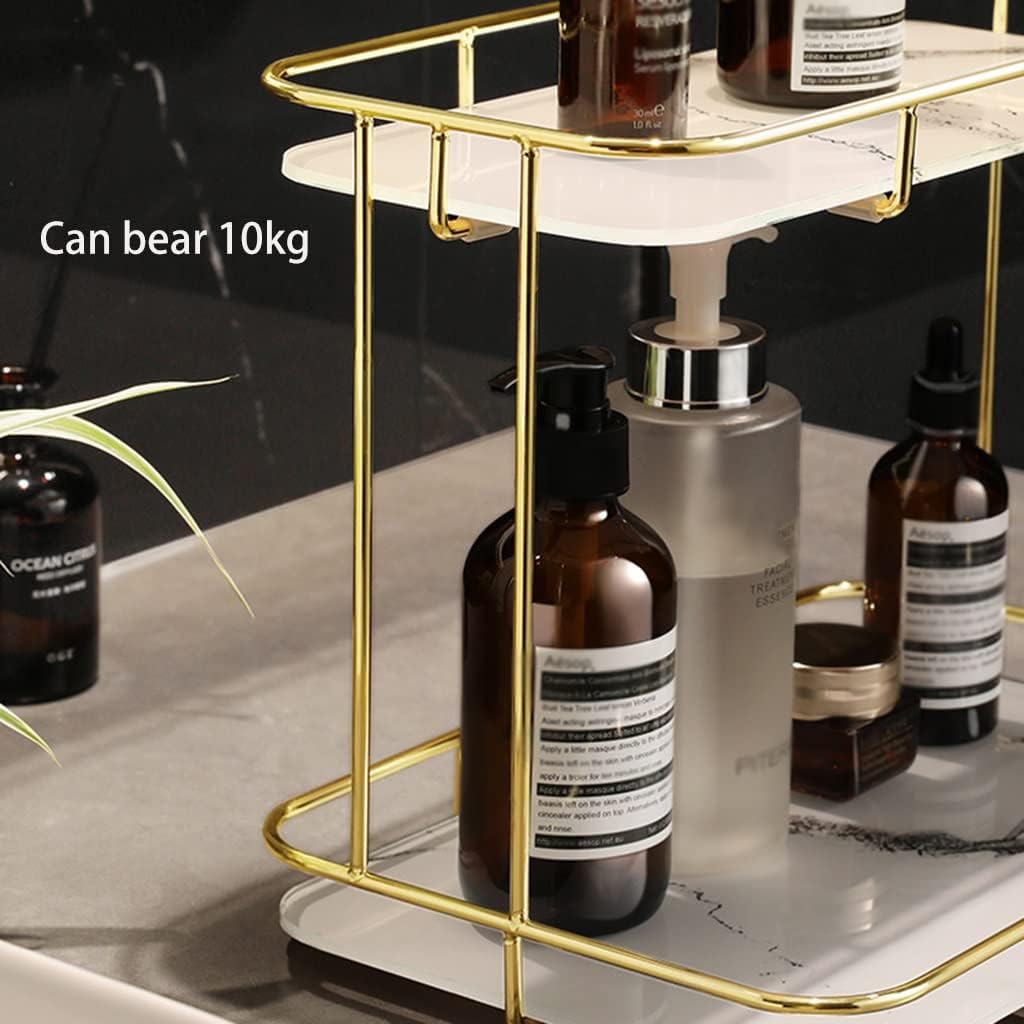 Cosmetic Organizer – Golden Vanity Storage Rack