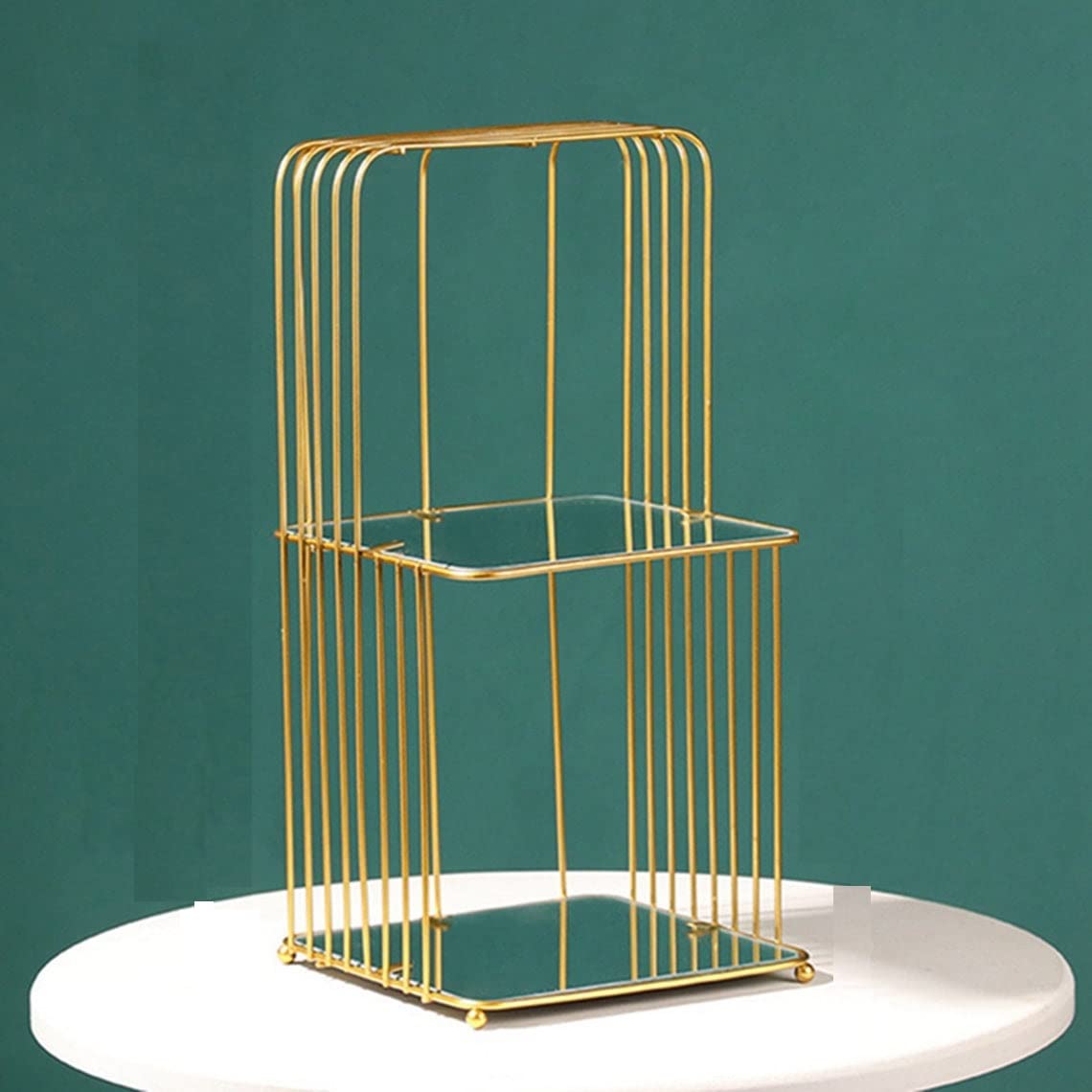 Luxury Golden Makeup Organizer Rack