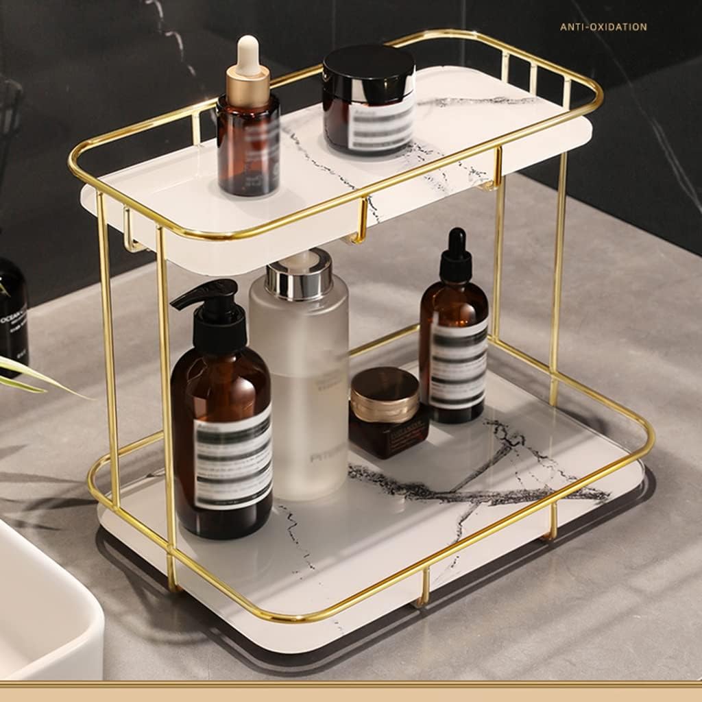 Cosmetic Organizer – Golden Vanity Storage Rack