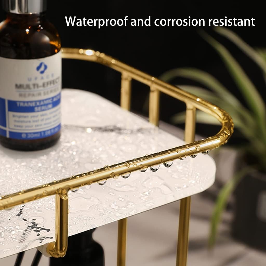 Cosmetic Organizer – Golden Vanity Storage Rack