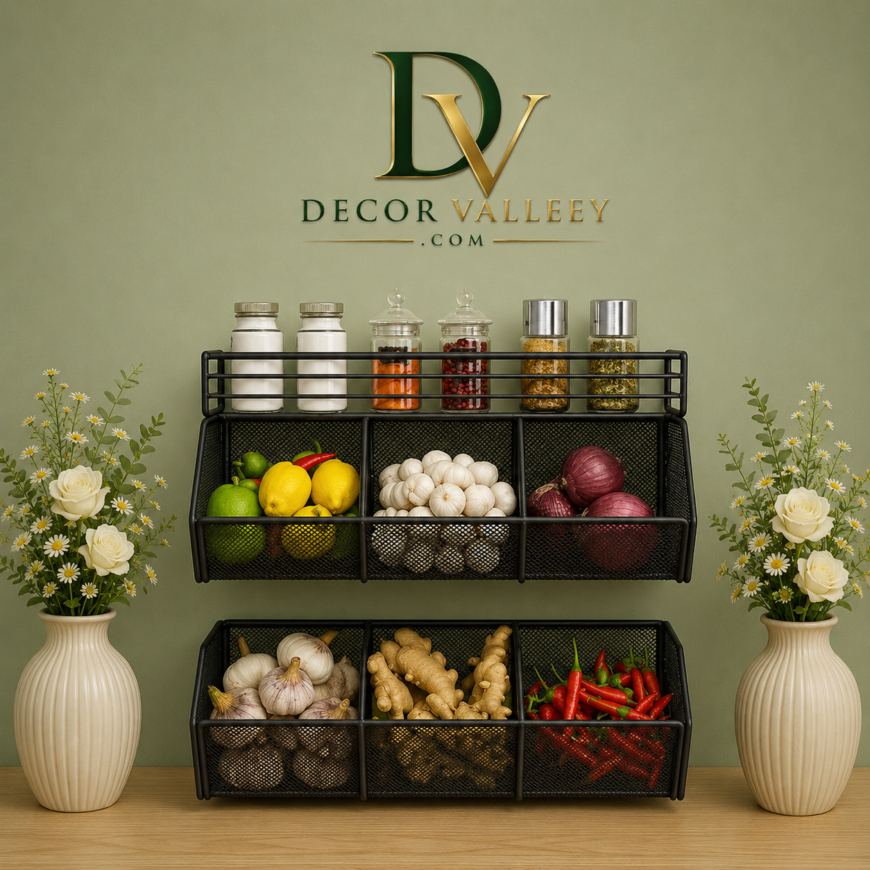 Multi Section Vegetable Organizer