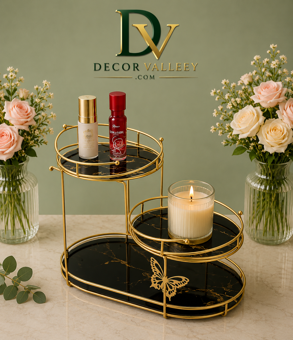 Luxury 3-Tier Vanity Organizer Stand