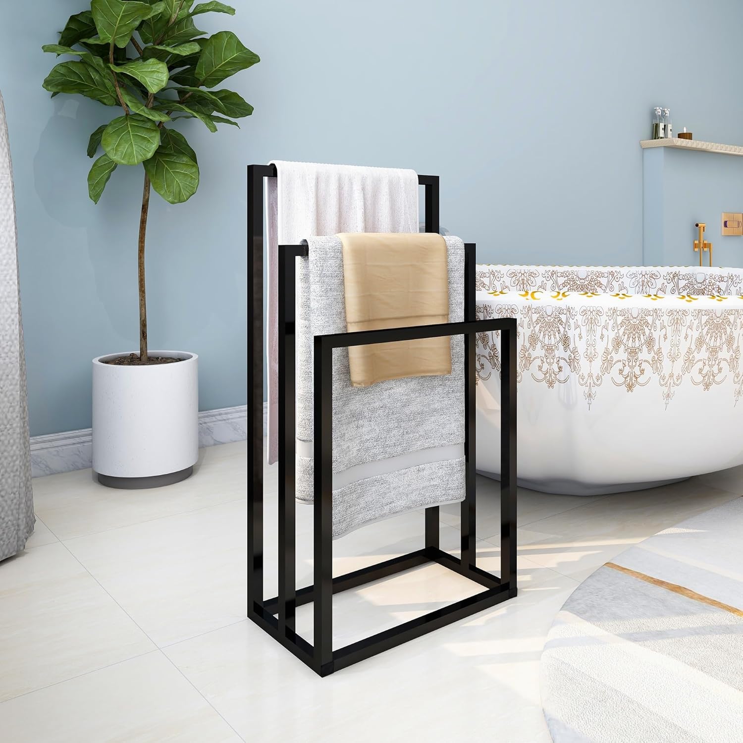 Modern Freestanding Towel Rack Stand