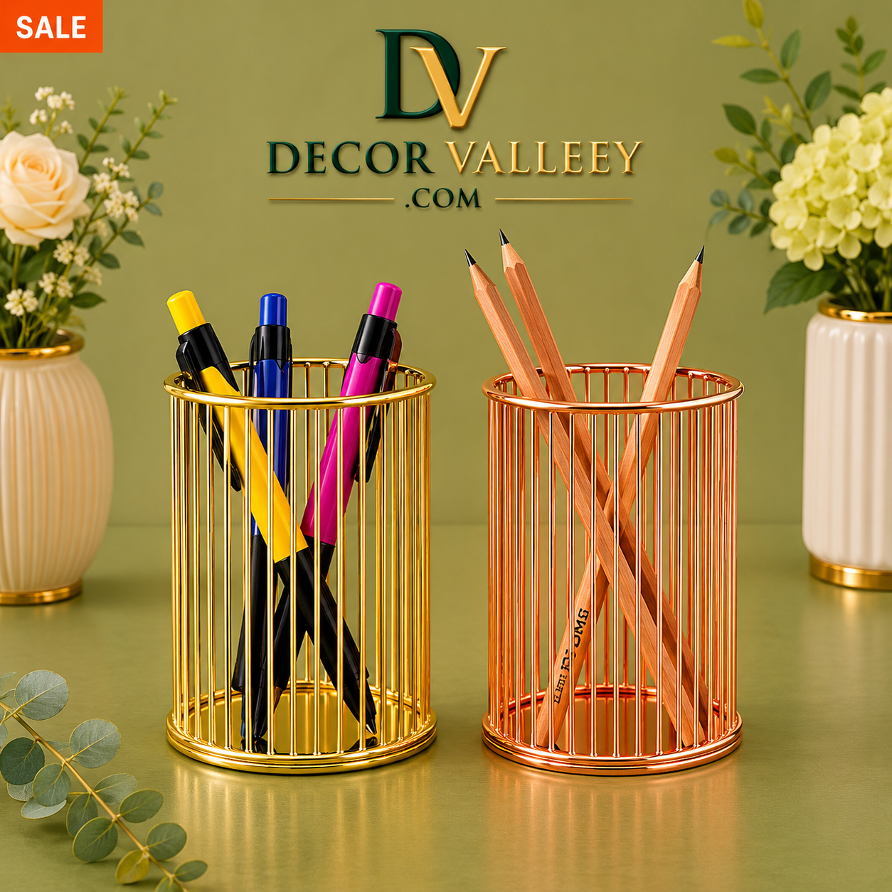 Makeup Brush Holder Pencil Cup Organizer
