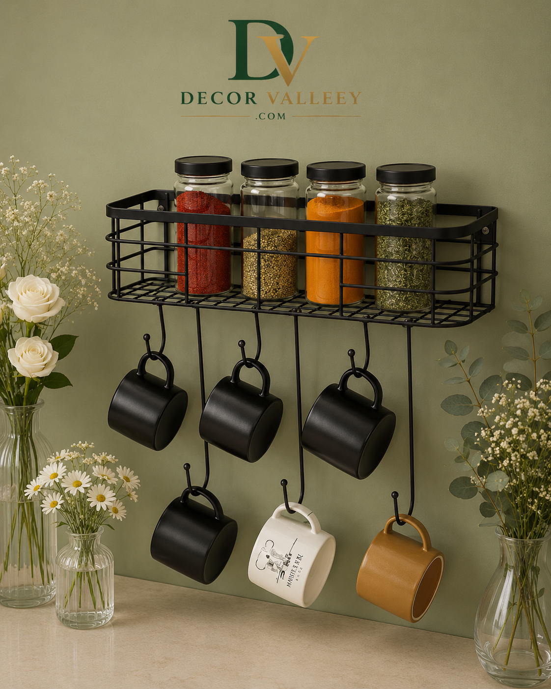 Wall Mounted Shelf Organizer