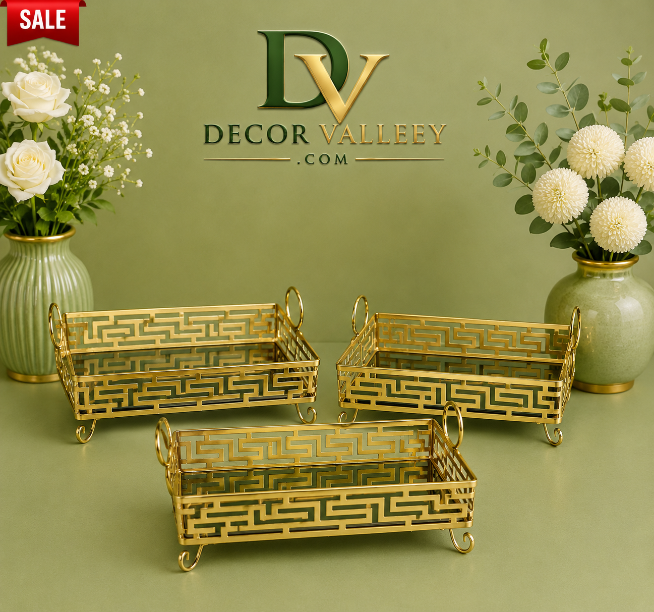 Majestic Gold Serving Platters
