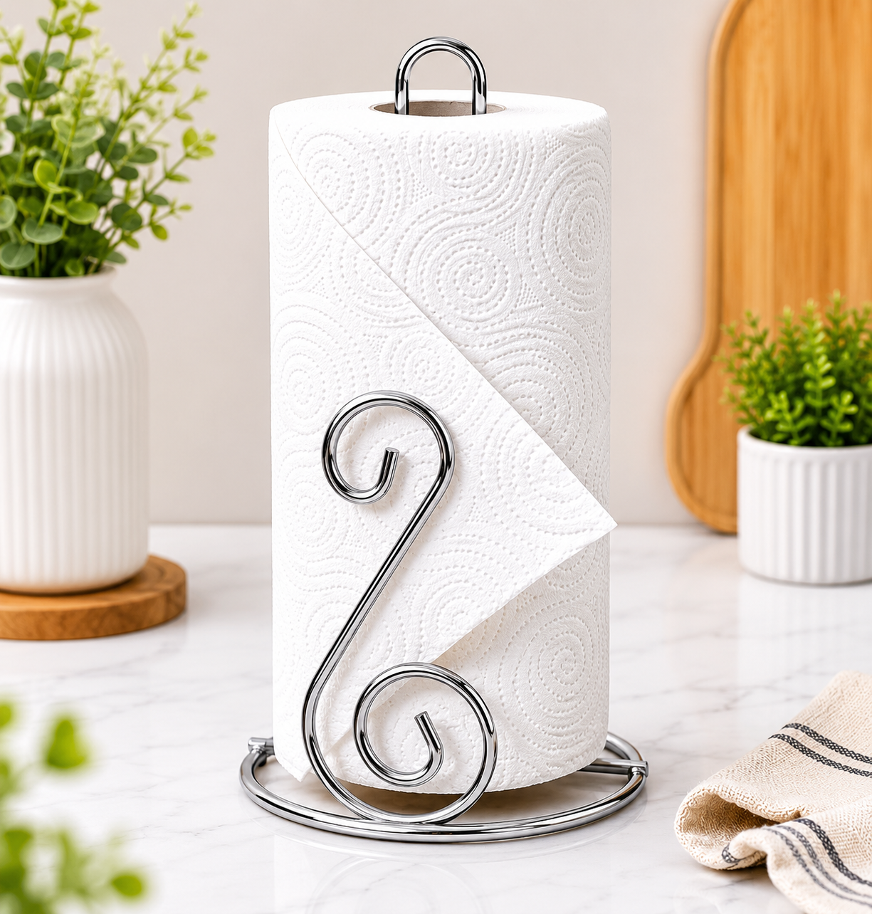 Kitchen Paper Towel Holder Stand