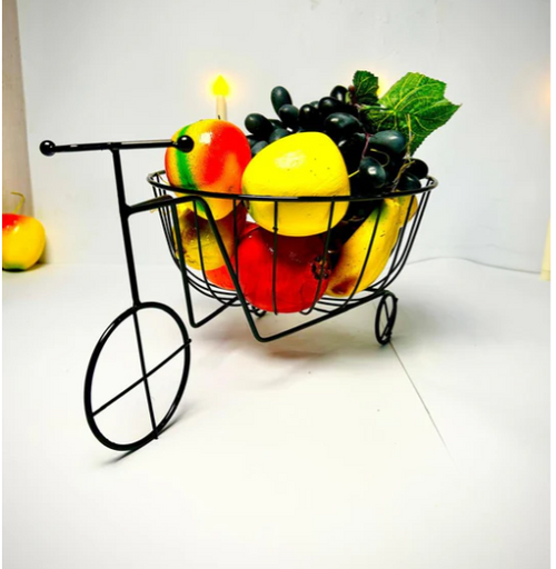 Bicycle Shape Metal Fruit Basket – Decorative Kitchen Fruit Holder