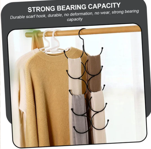 Multi Hook Scarf & Tie Organizer Hanger