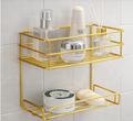 Luxury 2 Tier Wall Mounted Bathroom Shelf