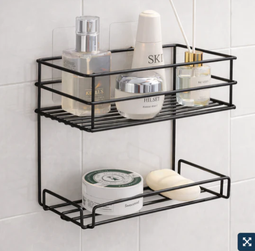 Luxury 2 Tier Wall Mounted Bathroom Shelf