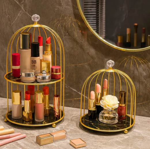 Luxury Golden Dome Makeup Organizer