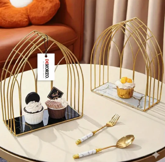 Luxury Arch Makeup Organizer – Golden Cosmetic Storage Rack