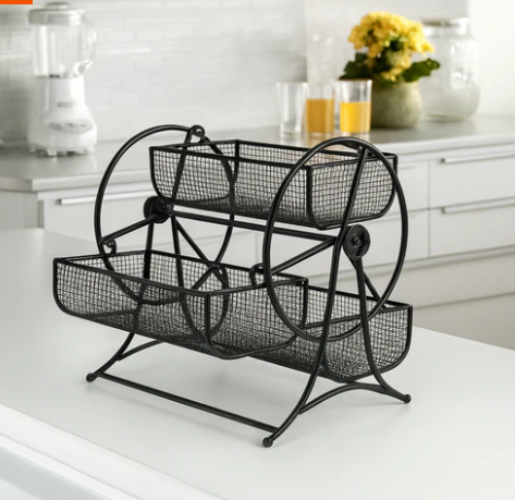 Metal Fruit & Vegetable Basket Rack