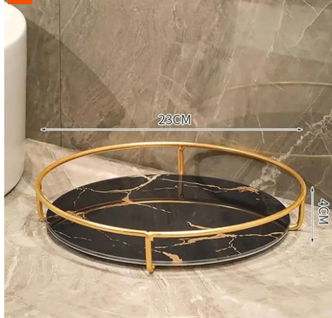 Luxury Round Vanity Organizer Tray