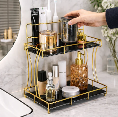 Luxury 2-Tier Bathroom & Vanity Organizer Rack