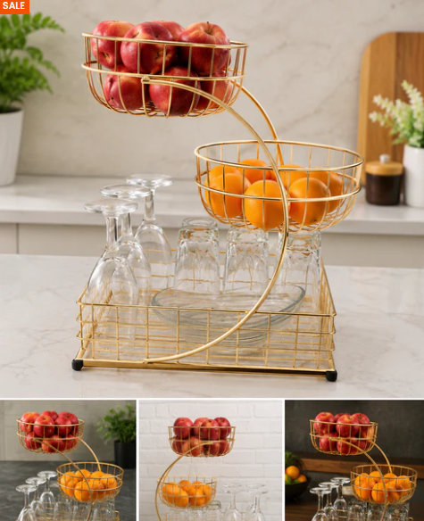 Metal Fruit Basket