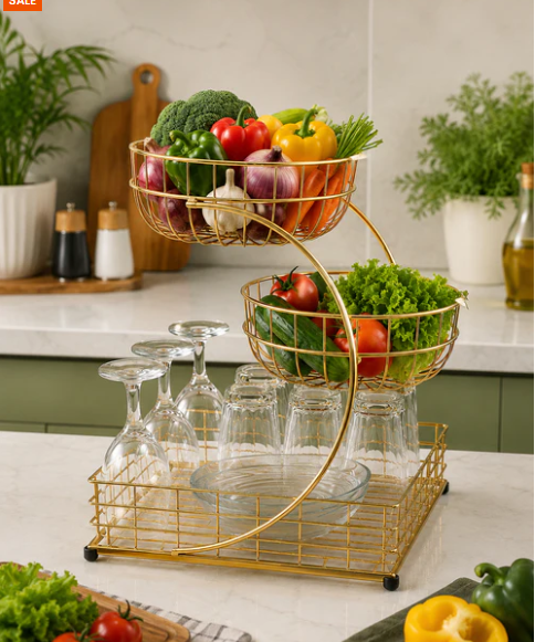 Metal Fruit Basket