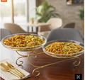 Luxury Double Bowl Snack Serving Stand