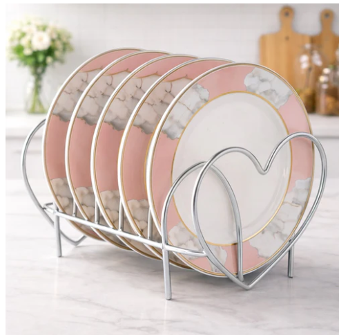 Luxury Golden Plate Stand Organizer