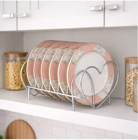 Luxury Golden Plate Stand Organizer