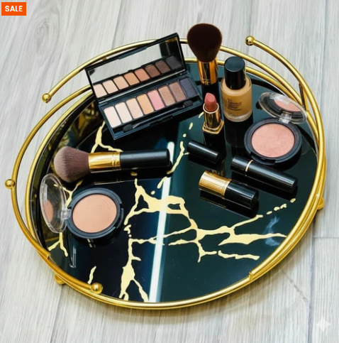 Golden Vein Decor Tray