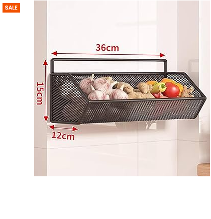 Wall Mounted Multi-Purpose Kitchen Storage Rack