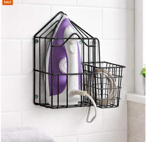 Wall-Mounted Iron Holder
