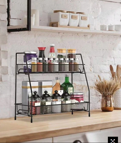 2-Tier Bathroom Shelf Organizer countertop