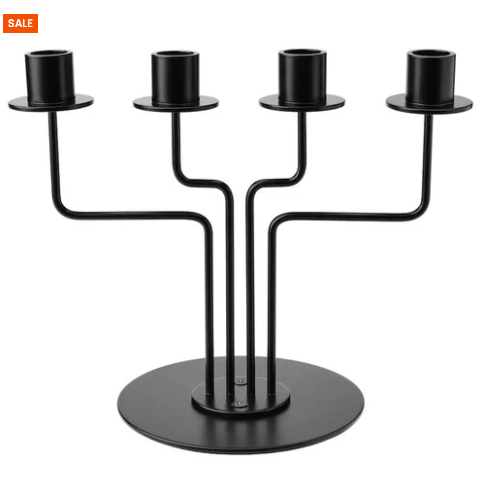 Golden Brass Candle Stand