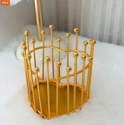 Luxury Gold Makeup Brush Holder