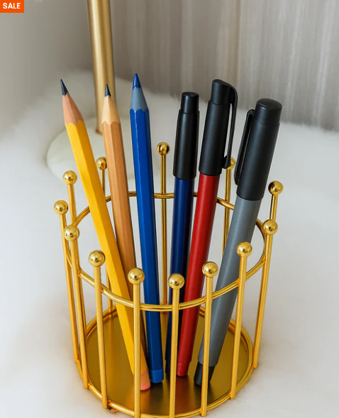 Luxury Gold Makeup Brush Holder