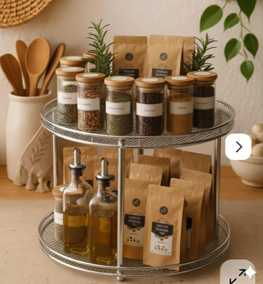 Spice Jar Organizer Rack