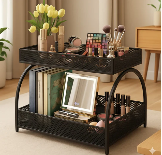 2-Tier Multi-Purpose Metal Storage & Display Rack