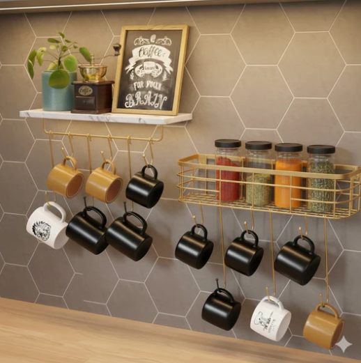 Wall Mounted Shelf Organizer