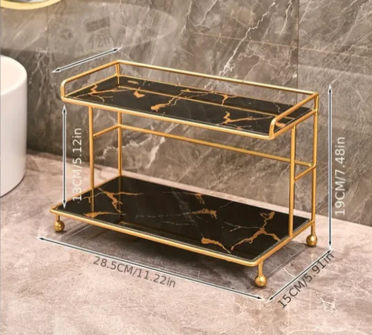 Double Layer Cosmetic Storage Rack