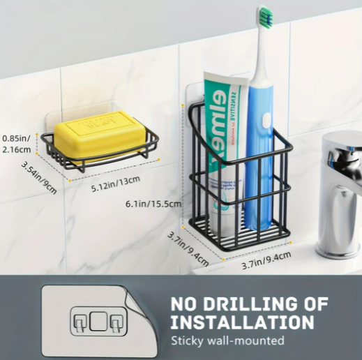 Stainless Steel Toothbrush Holder
