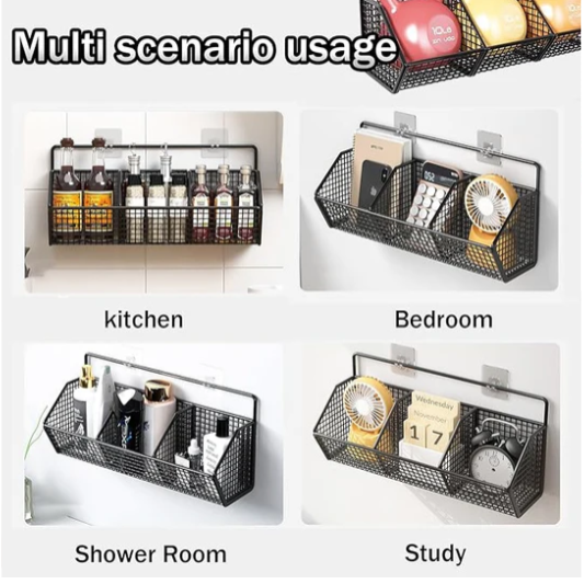 Wall Mounted Metal Vegetable & Kitchen Storage Basket