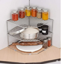 3 Tier Corner Kitchen Storage Rack – Countertop Organizer Shelf
