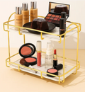 Golden Cosmetic Storage Rack