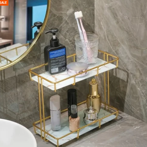 Luxury 2-Tier Vanity Makeup Organizer