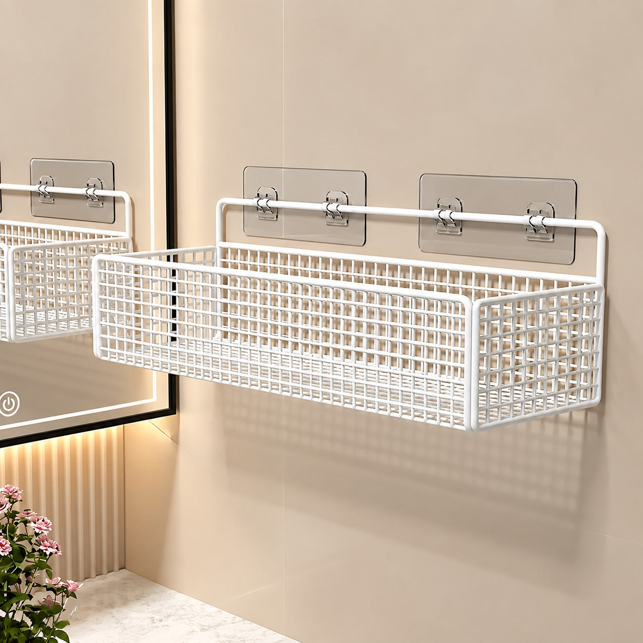 Premium Wall Mounted Bathroom Organizer