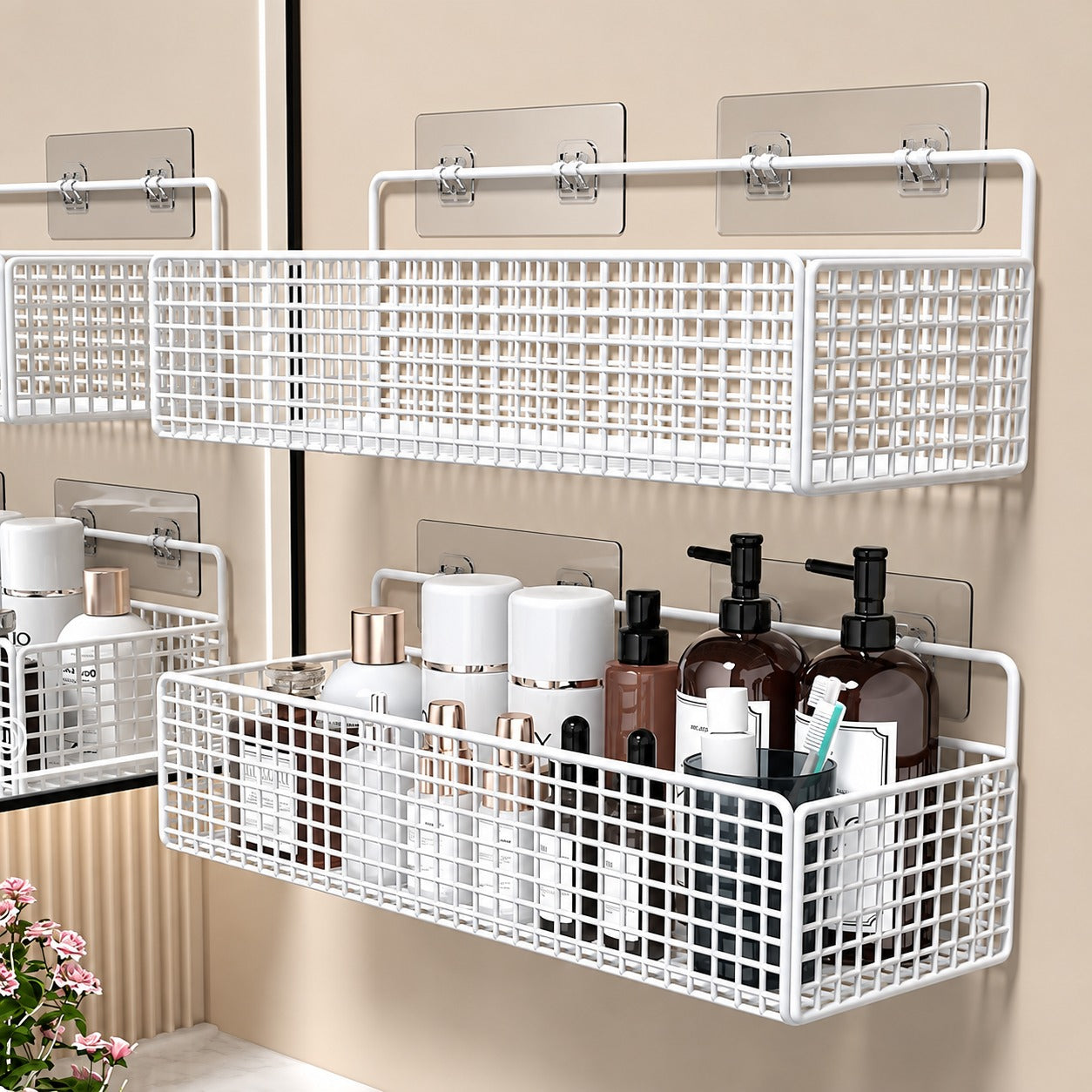 Premium Wall Mounted Bathroom Organizer