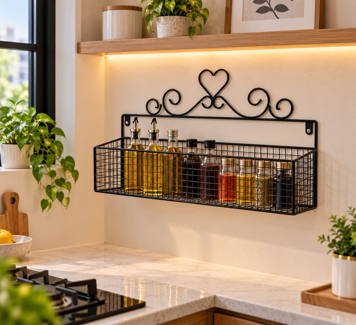 Black Wall Basket